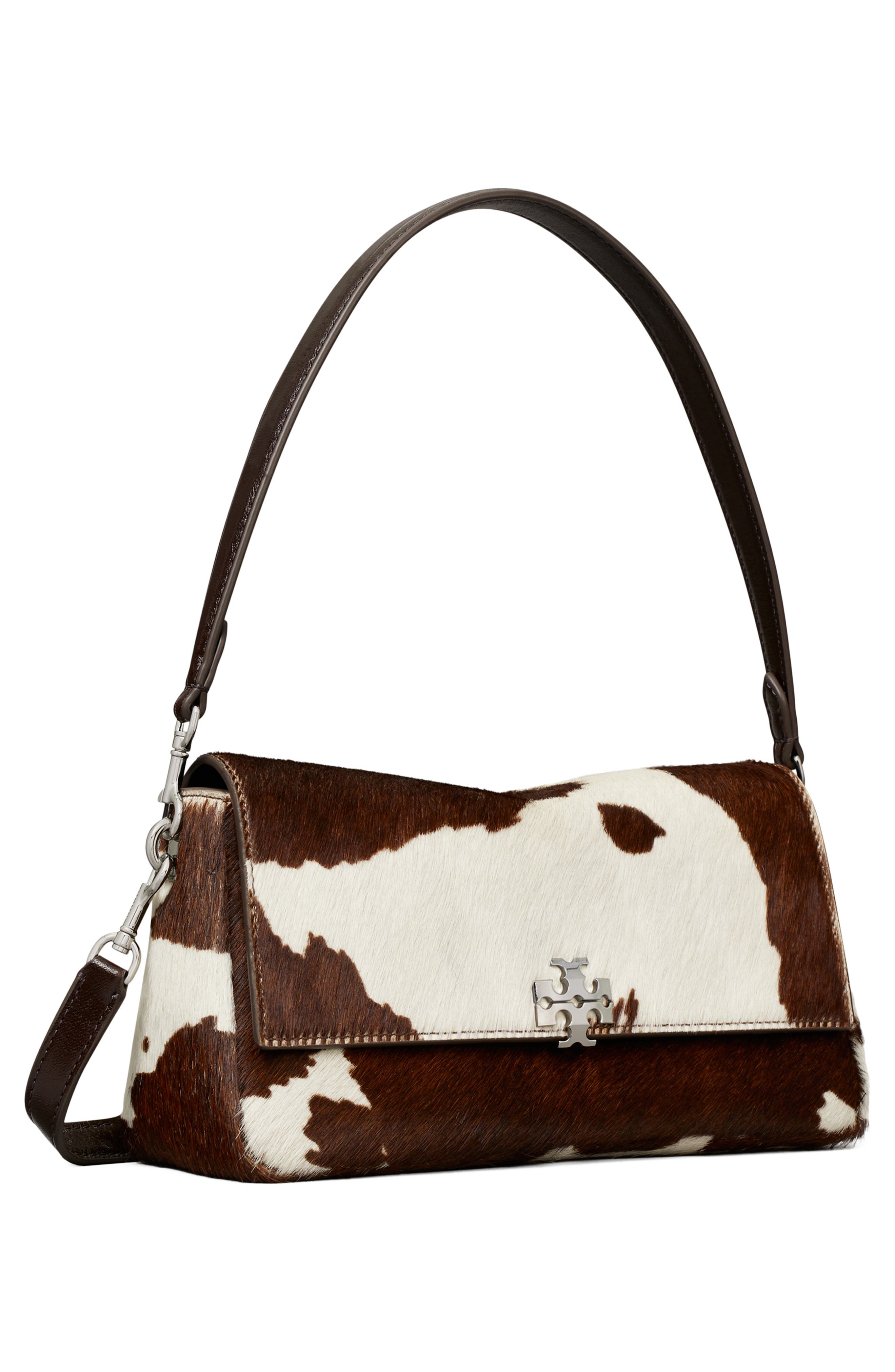 Charlie Small Genuine Calf Hair Shoulder Bag, Alternate, color, MOCHA BROWN / SHEA BUTTER