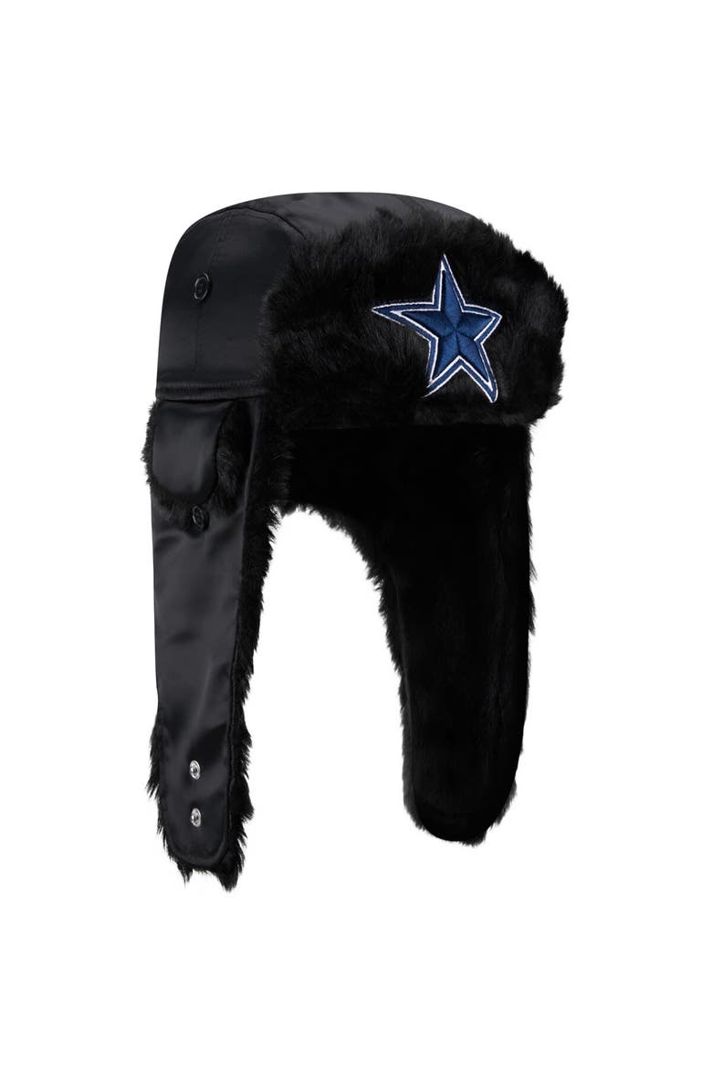 New Era Men's New Era Black Dallas Cowboys Trapper Hat, Alternate, color,