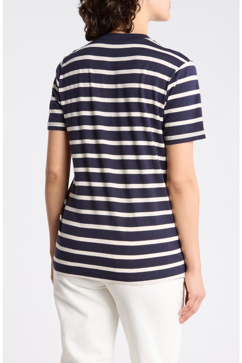 Jagger Crewneck T-Shirt, Alternate, color, DEEP AEGEAN/ IVORY DUST