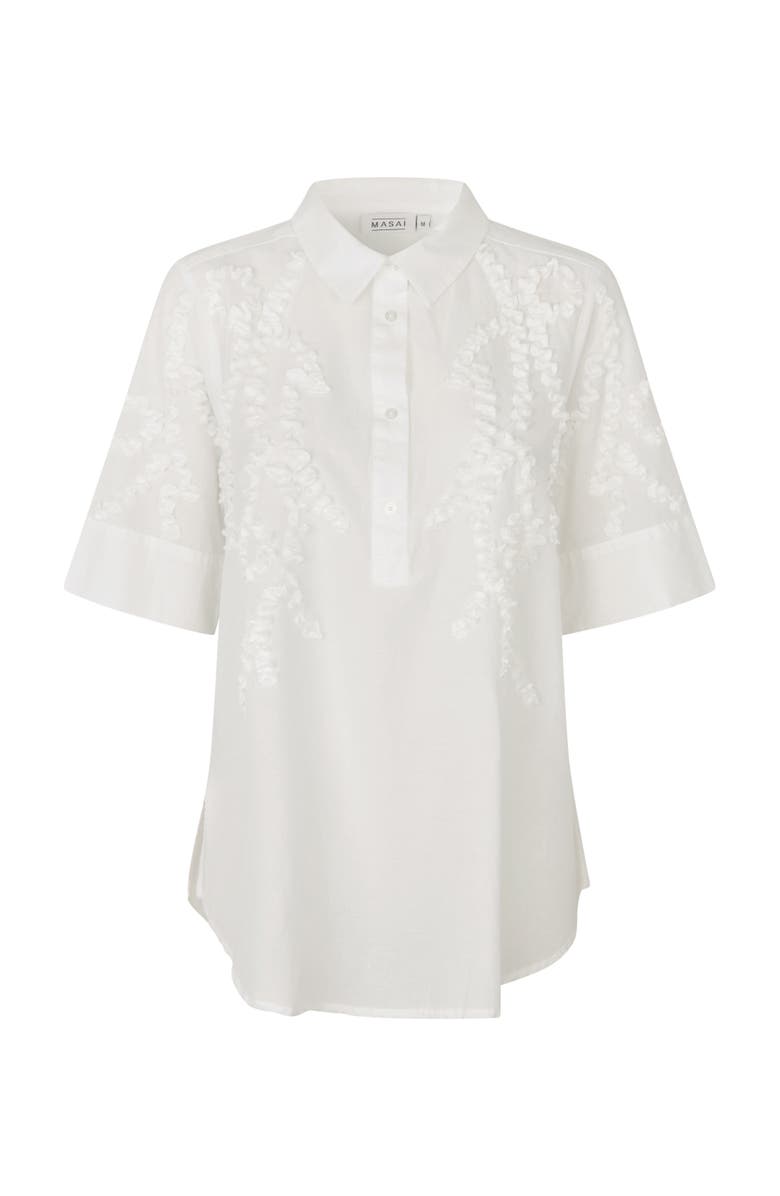 Masai Copenhagen MaGinovelle Embroidered Shirt, Alternate, color, White