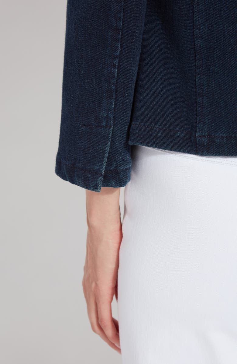 Lysse 'Lyssentials Della Denim Crop Blazer, Alternate, color, Indigo