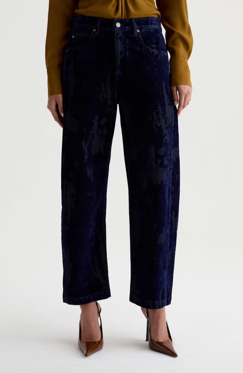 Hattie High Waist Ankle Wide Barrel Leg Jeans