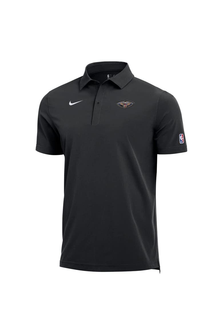 Men's Nike  Black New Orleans Pelicans 2025/26 Authentic Dri-FIT Coaches Polo, Alternate, color, Black