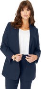 Roaman's Plus Size Bendover Blazer