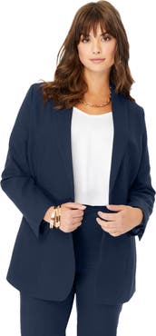 Roaman's Plus Size Bendover Blazer