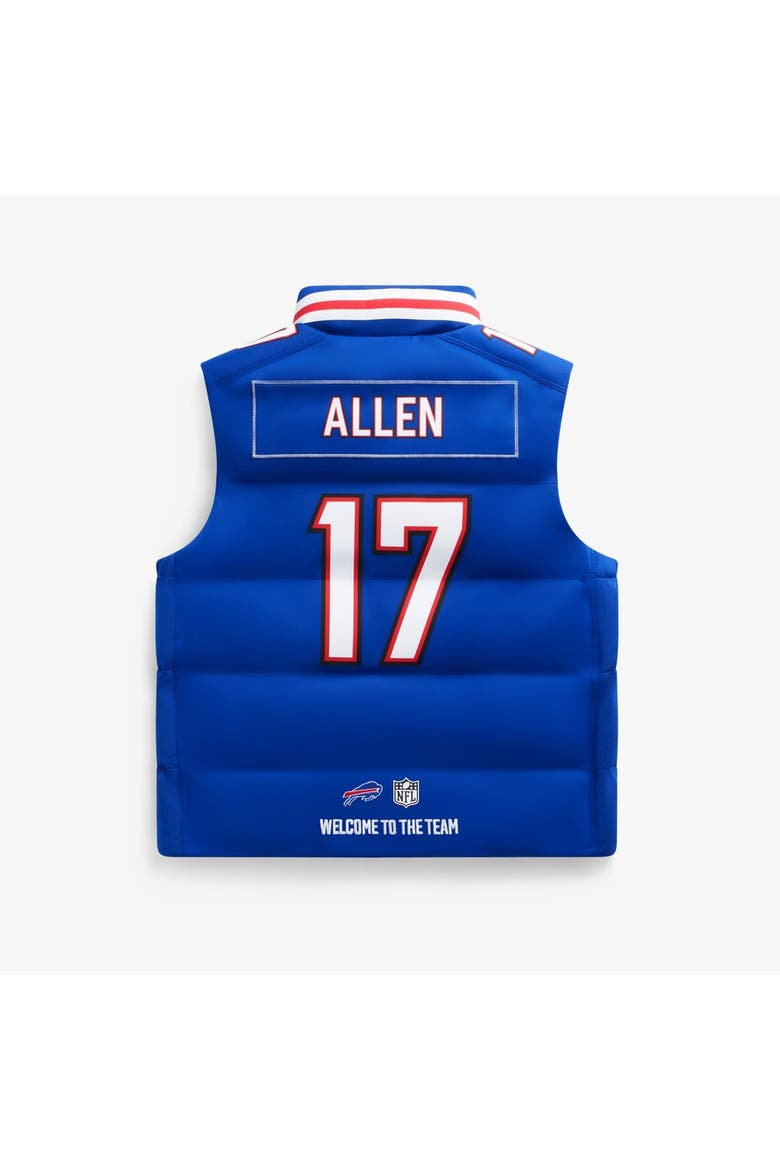 Unisex Josh Allen Royal Buffalo Bills Player Puffer Vest, Alternate, color, Royal