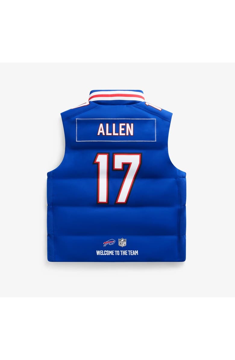 Off Season Unisex Josh Allen Royal Buffalo Bills Player Puffer Vest, Alternate, color, Royal