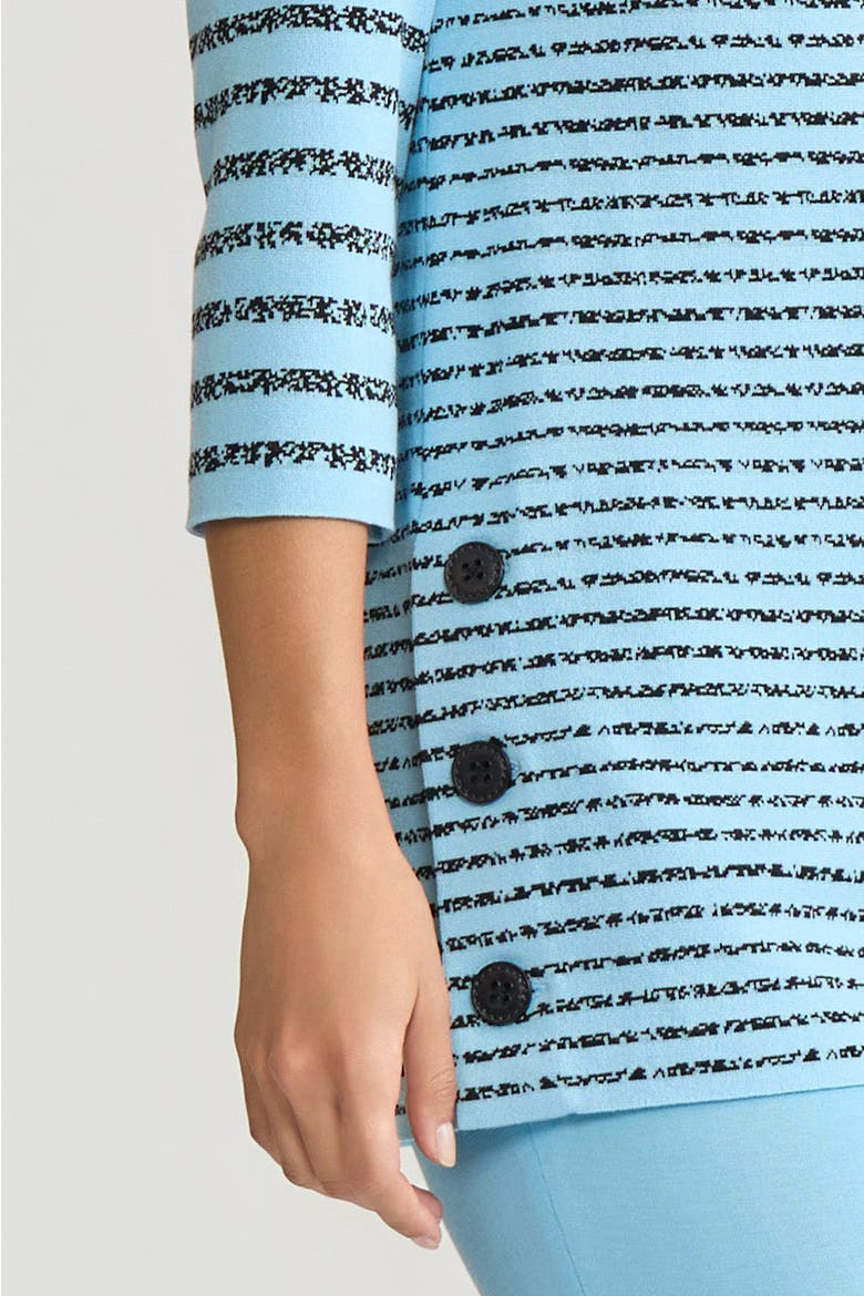 Horizontal Stripe Soft Knit Tunic, Alternate, color, Serene/Black