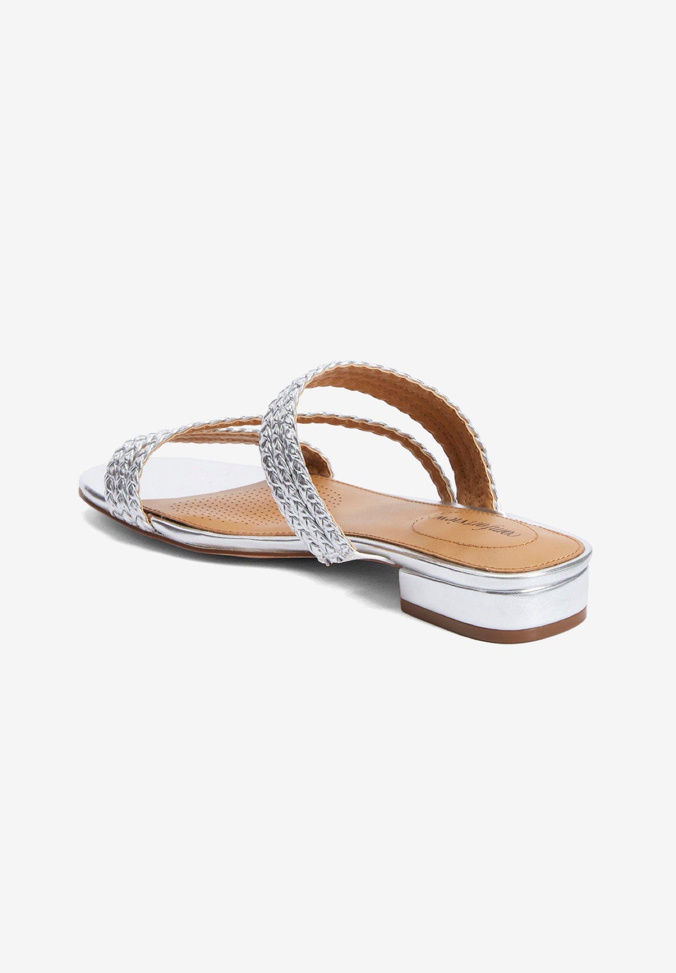 The Adler Slip On Mule, Alternate, color, SILVER