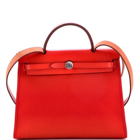 Herbag Zip Leather and Toile 31