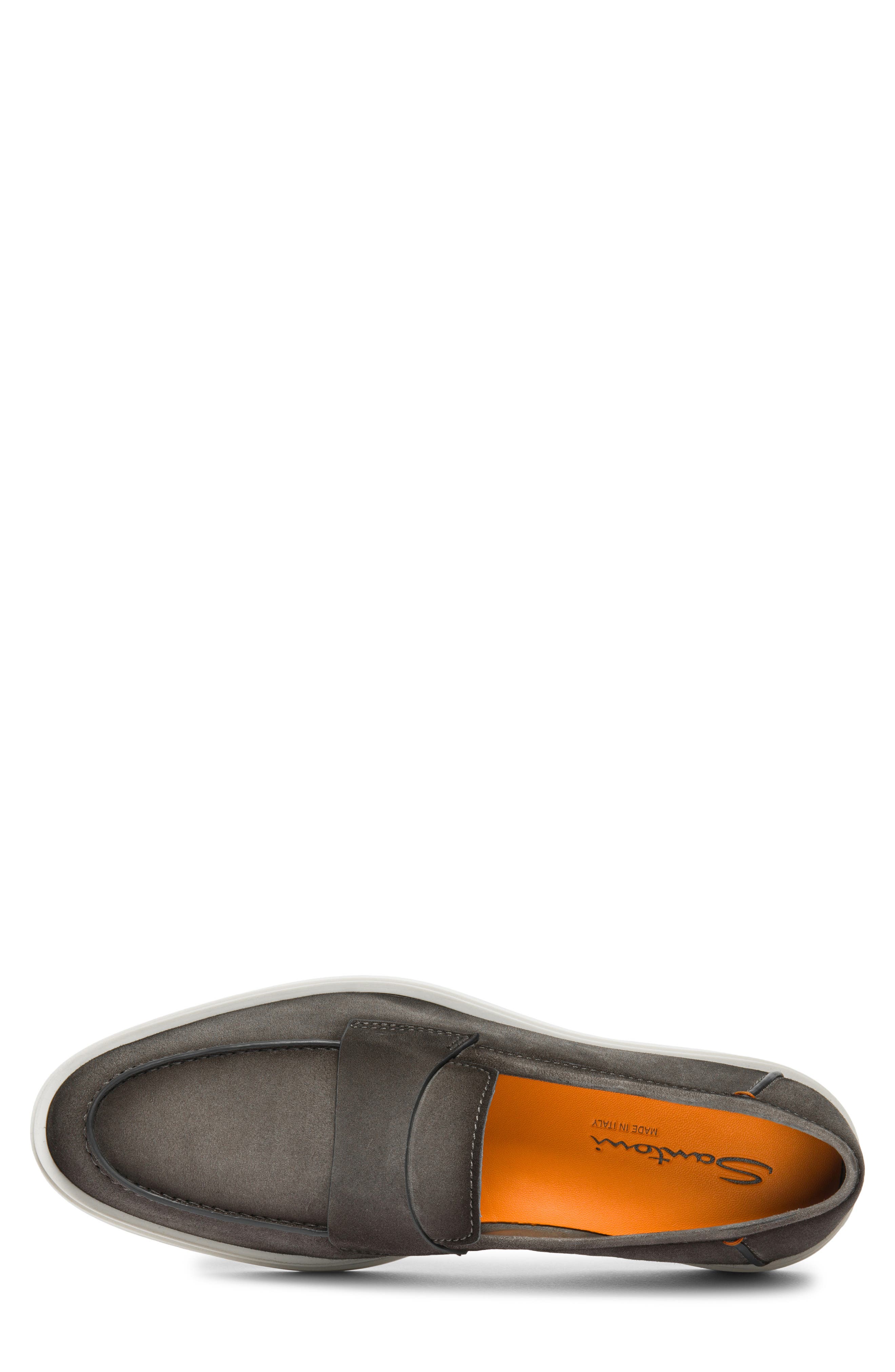 Santoni Revolve Loafer, Alternate, color, Grey