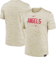 Nike Men's Nike Cream Los Angeles Angels City Connect Velocity Practice Performance T-Shirt