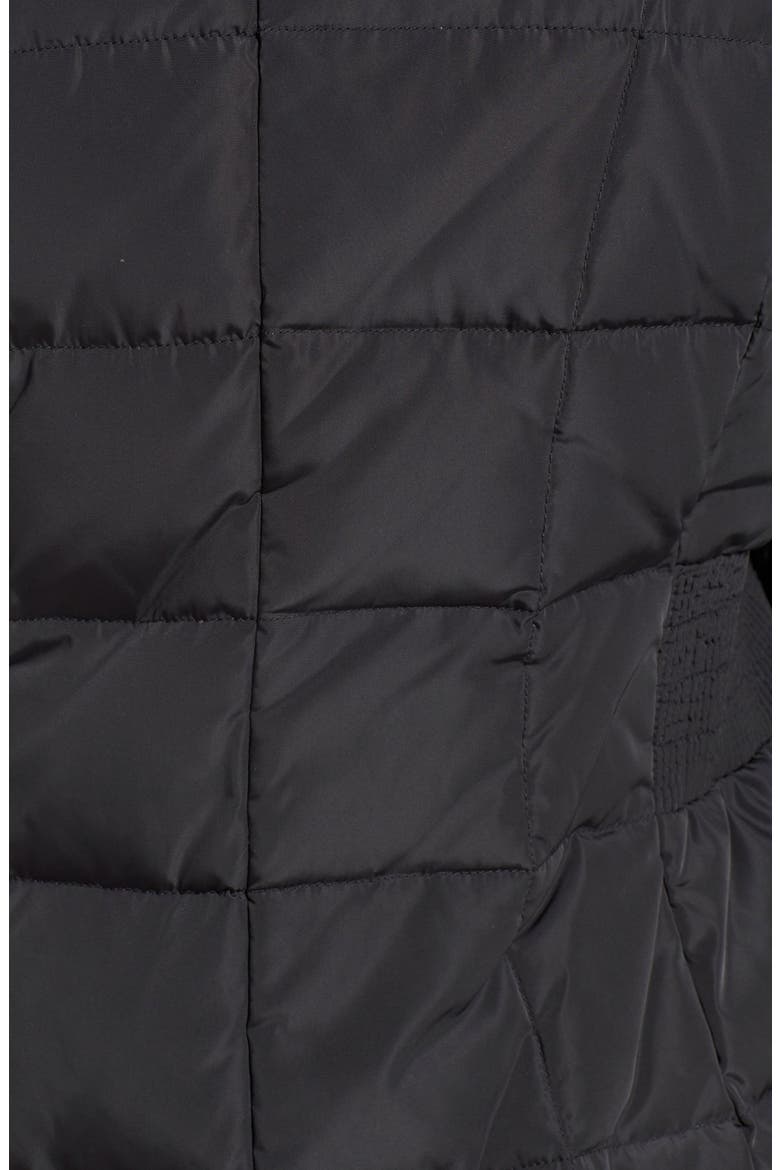 Cole Haan Bib Insert Down & Feather Fill Coat, Alternate, color, BLACK