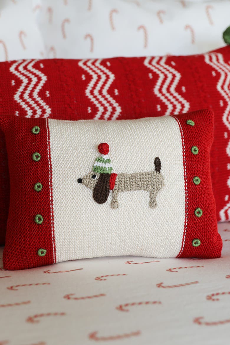 Dog Mini Pillow, Alternate, color, Red