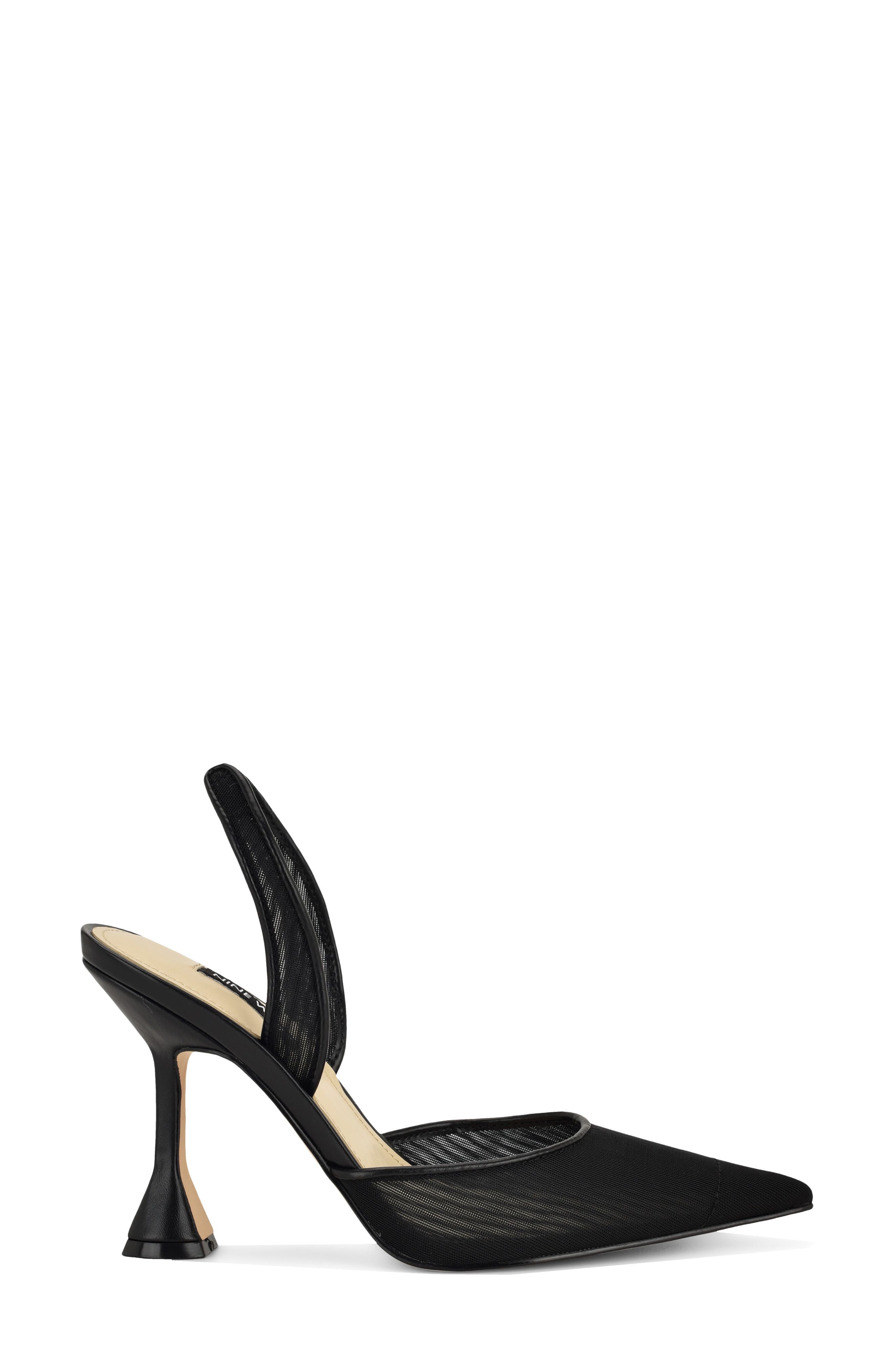 Nine West Kansy Slingback Pump, Alternate, color, Black