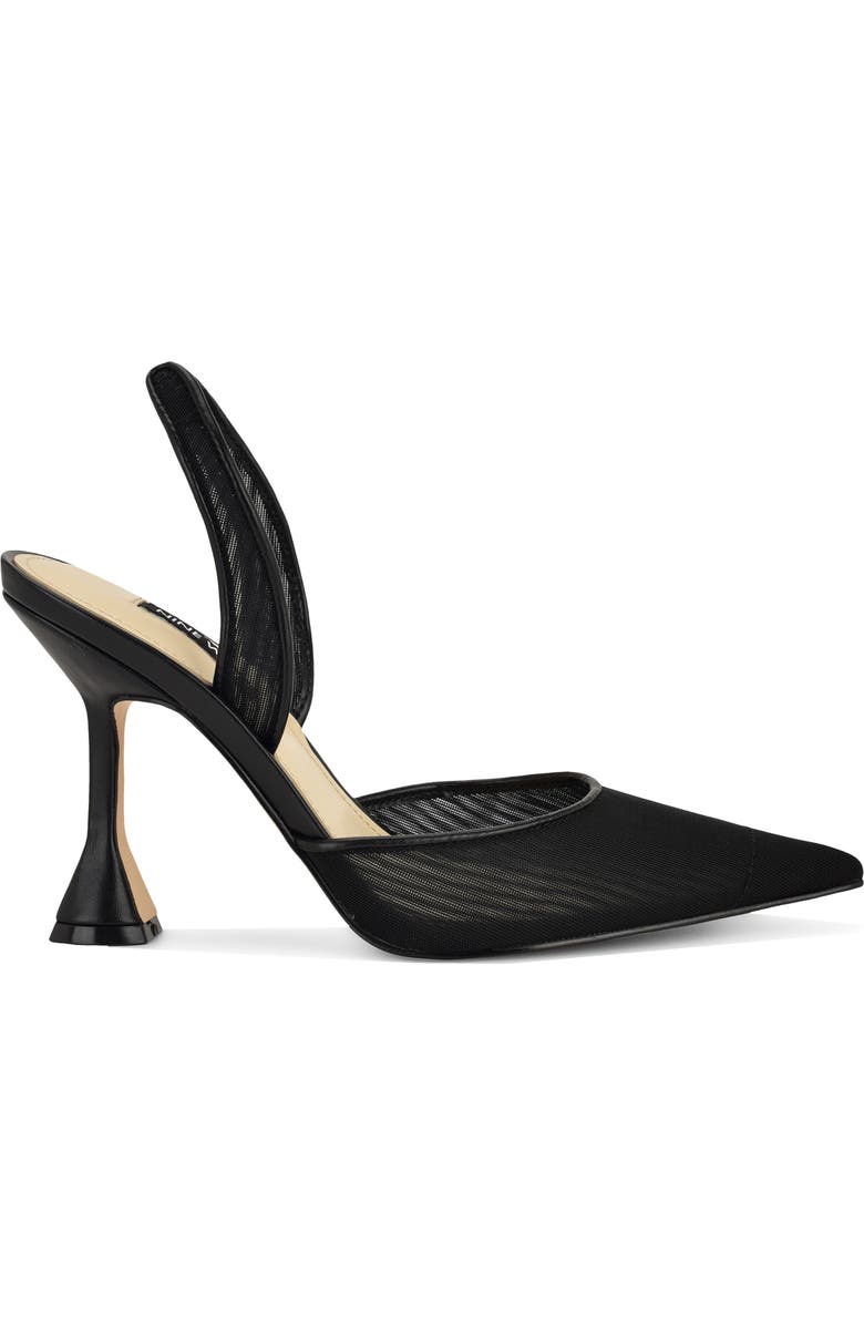 Nine West Kansy Slingback Pump, Alternate, color, Black