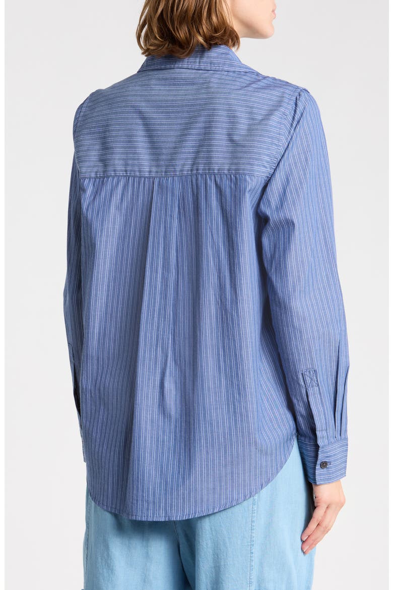 Belly Cotton Shirt, Alternate, color, STORMY SEA