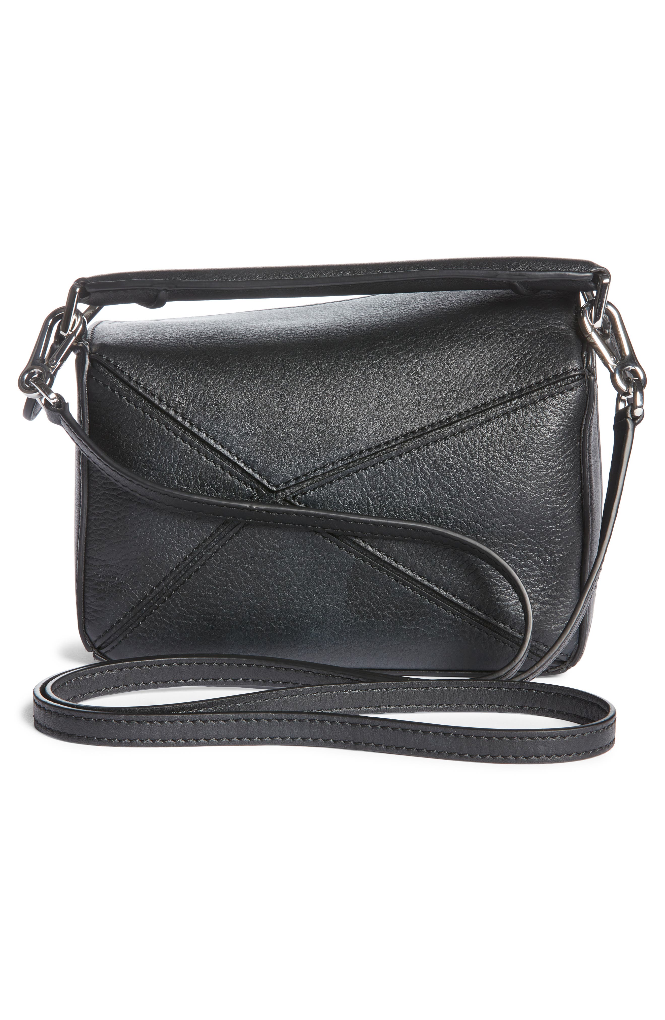 Loewe Mini Puzzle Calfskin Leather Bag, Alternate, color, 