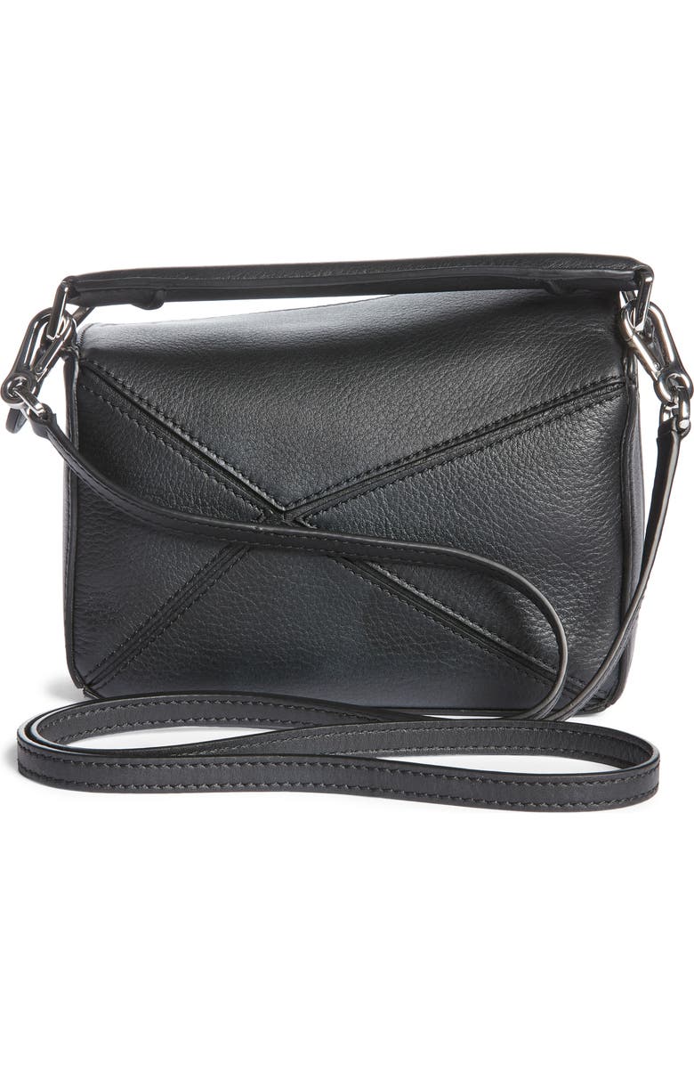 Loewe Mini Puzzle Calfskin Leather Bag, Alternate, color,