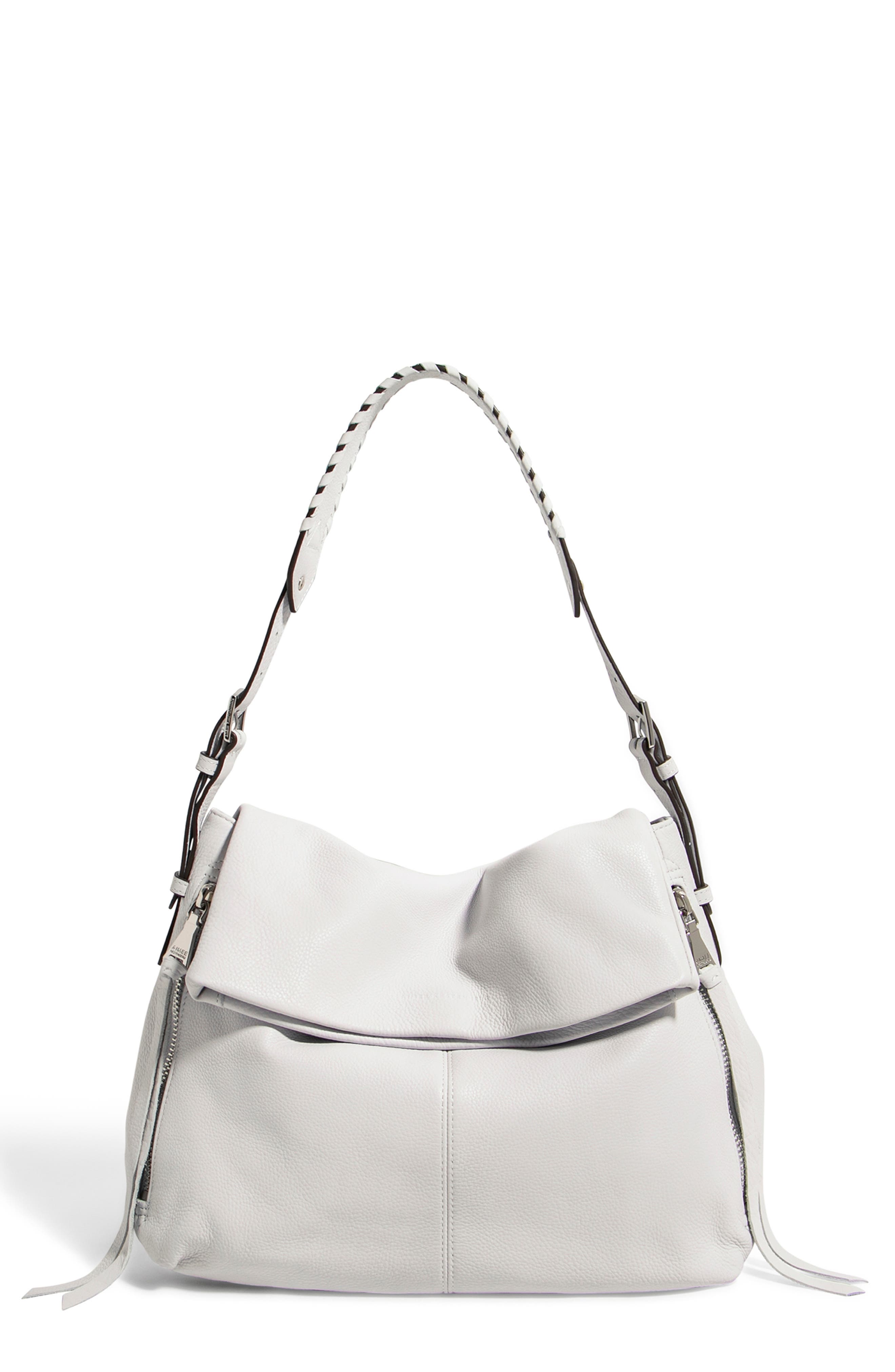 AIMEE Bali Double Entry Bag, Main, color, Cloud W/ Shiny Gold