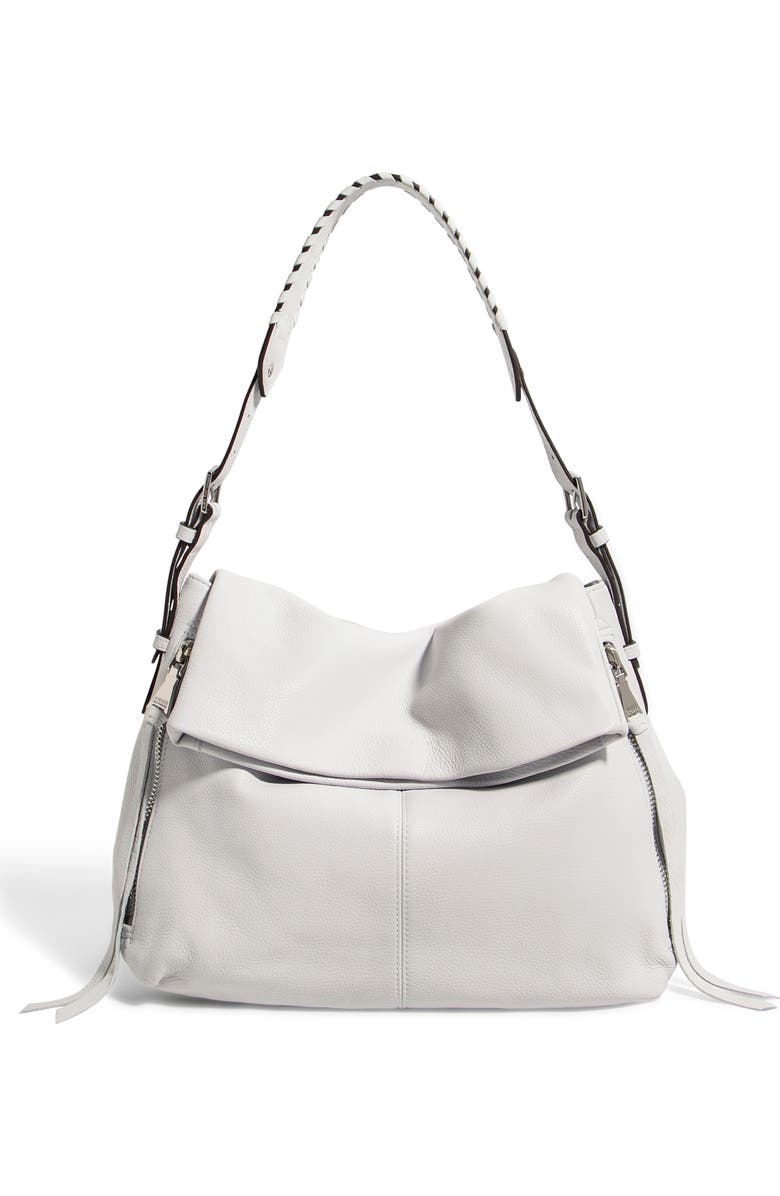 AIMEE Bali Double Entry Bag, Main, color, Cloud W/ Shiny Gold