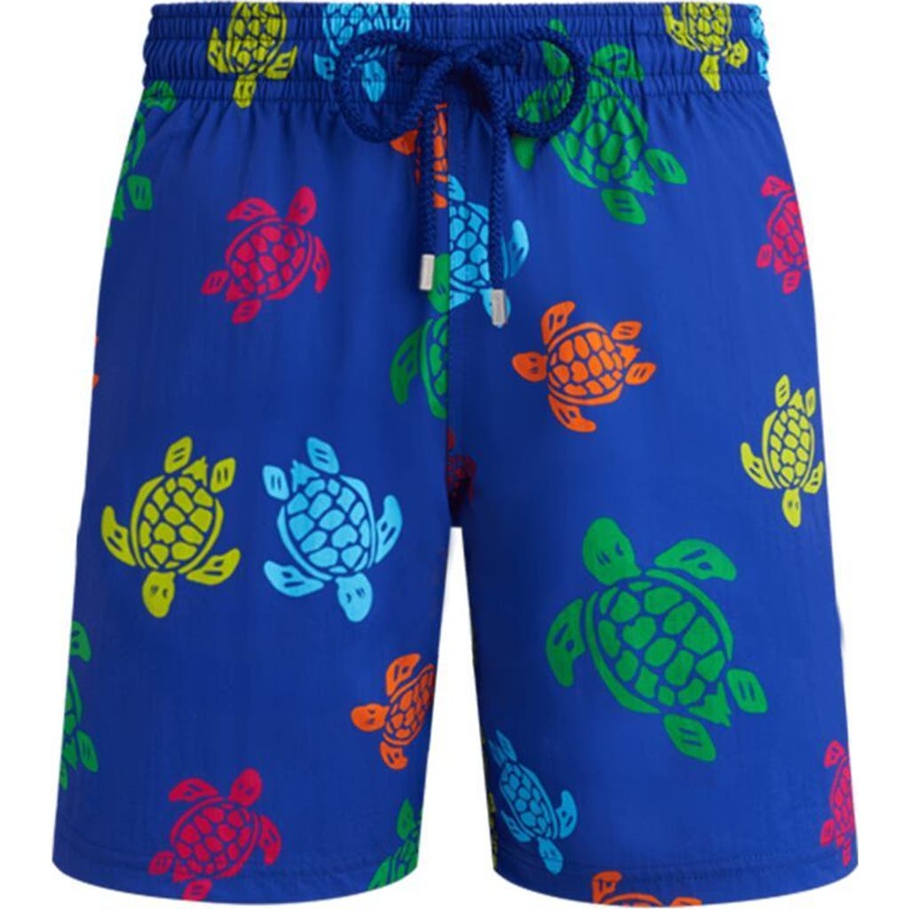Vilebrequin Tortues Multicolor Elasticized Men`s Swim Shorts