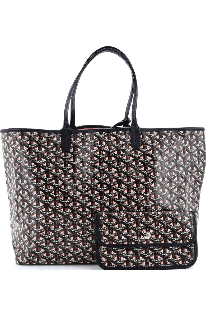 Pre-Owned Goyard Saint Louis Tote Claire Voie Coated Canvas PM, Alternate, color, Brown