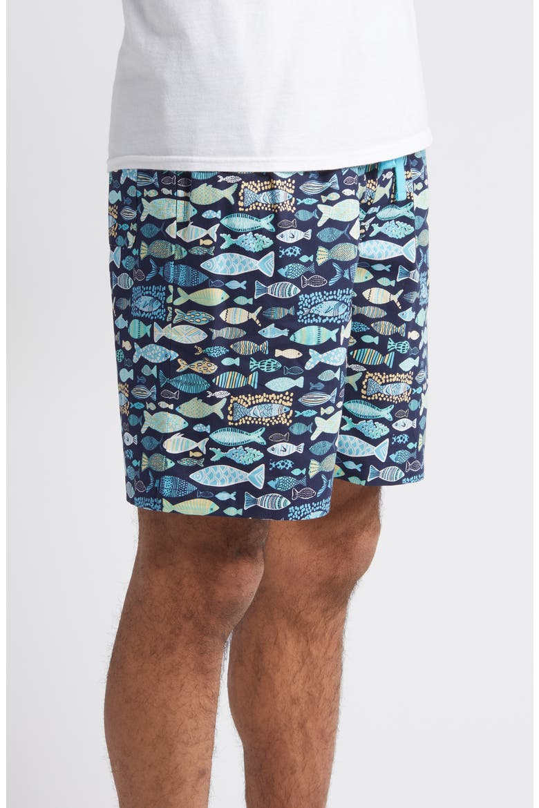 Cotton Lounge Shorts, Alternate, color, BLUE LAKE