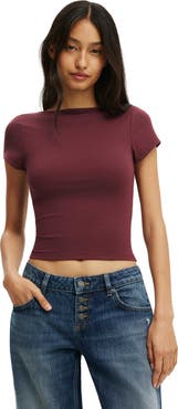 Cotton On Women's Hold Me Scoop Back Tee