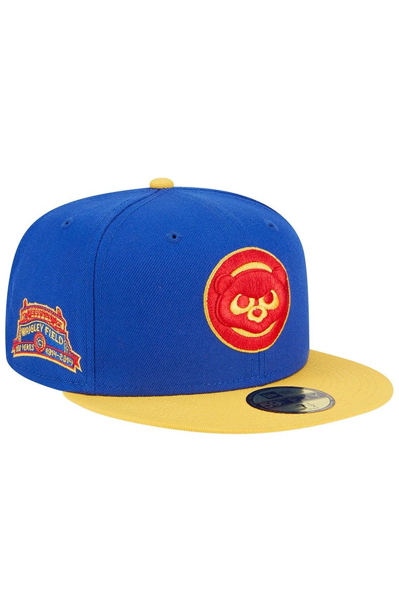 New Era Men's New Era Royal/Yellow Chicago Cubs Empire 59FIFTY Fitted Hat, Main, color, Royal