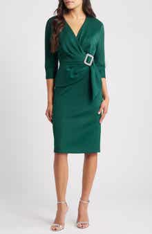 Faux Wrap Cocktail Dress