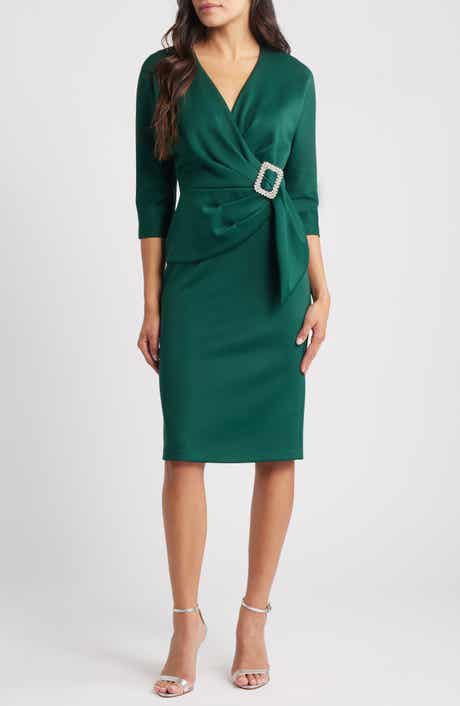 Faux Wrap Cocktail Dress