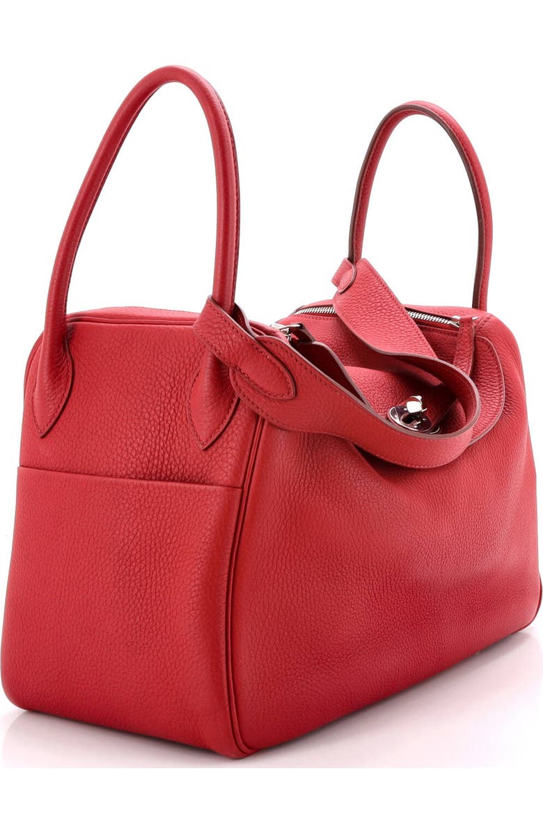 Pre-Owned Hermes Lindy Bag Clemence 34, Alternate, color, Rouge Garance