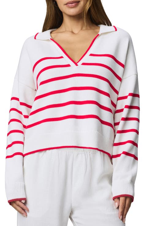 Arden Stripe Polo Sweater