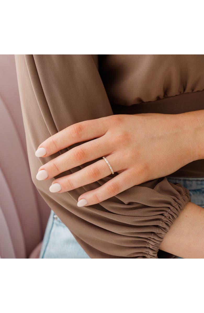 Sara Patino Baguette Half Eternity Ring, Alternate, color, Gold