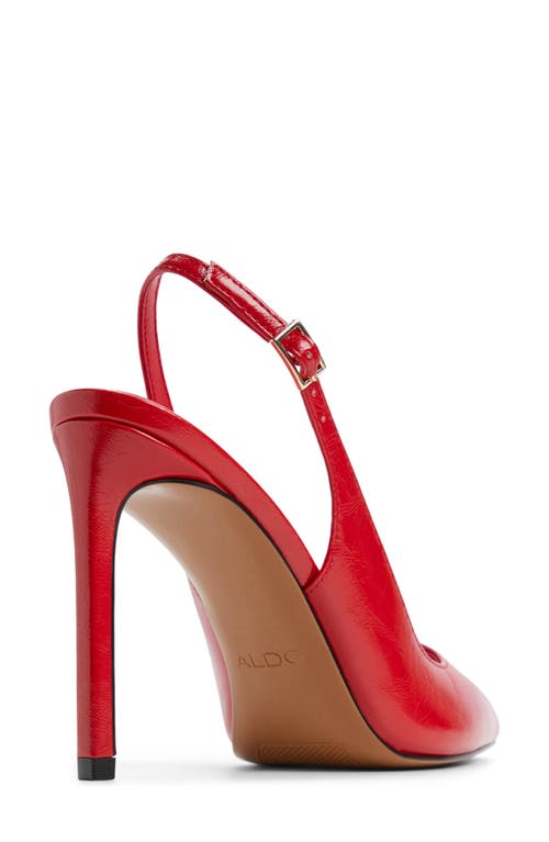 Shop Aldo Lala Slingback Pointed Toe Pump In Red