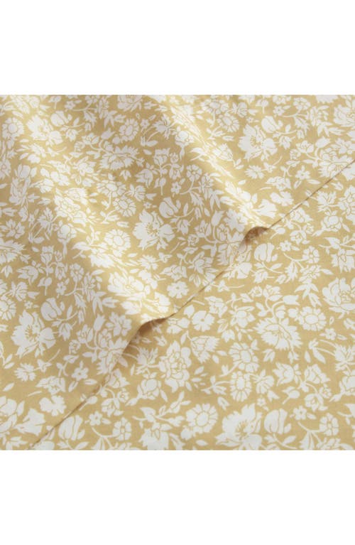 Laura Ashley Heirloom Ditzy Cotton Percale Sheet Set In Gold