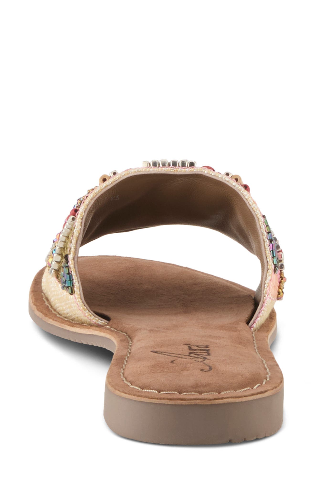 AZURA BY SPRING STEP Sugarplum Slide Sandal, Alternate, color, Green Multi