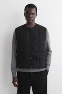 COS Padded Quilted Knit Merino Wool Vest