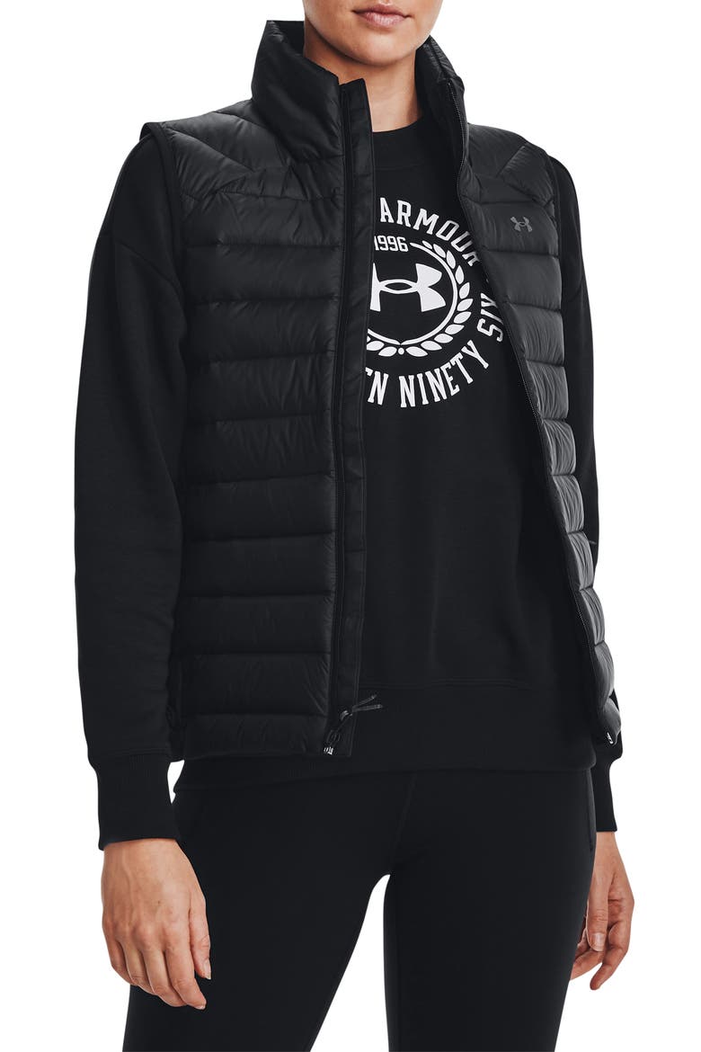 Storm Armour Water Repellent Puffer Vest, Main, color, BLACK