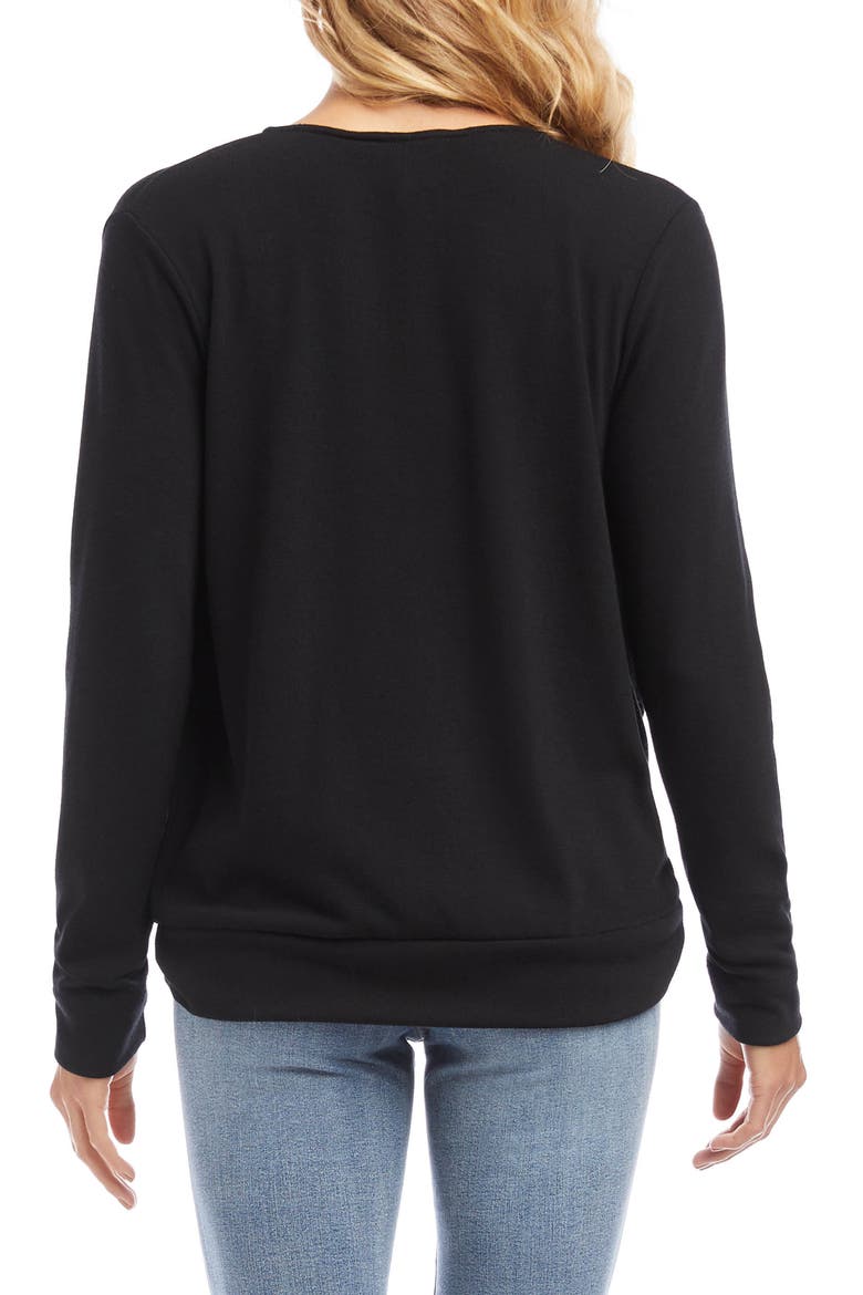 Layered Crossover Top, Alternate, color, BLACK