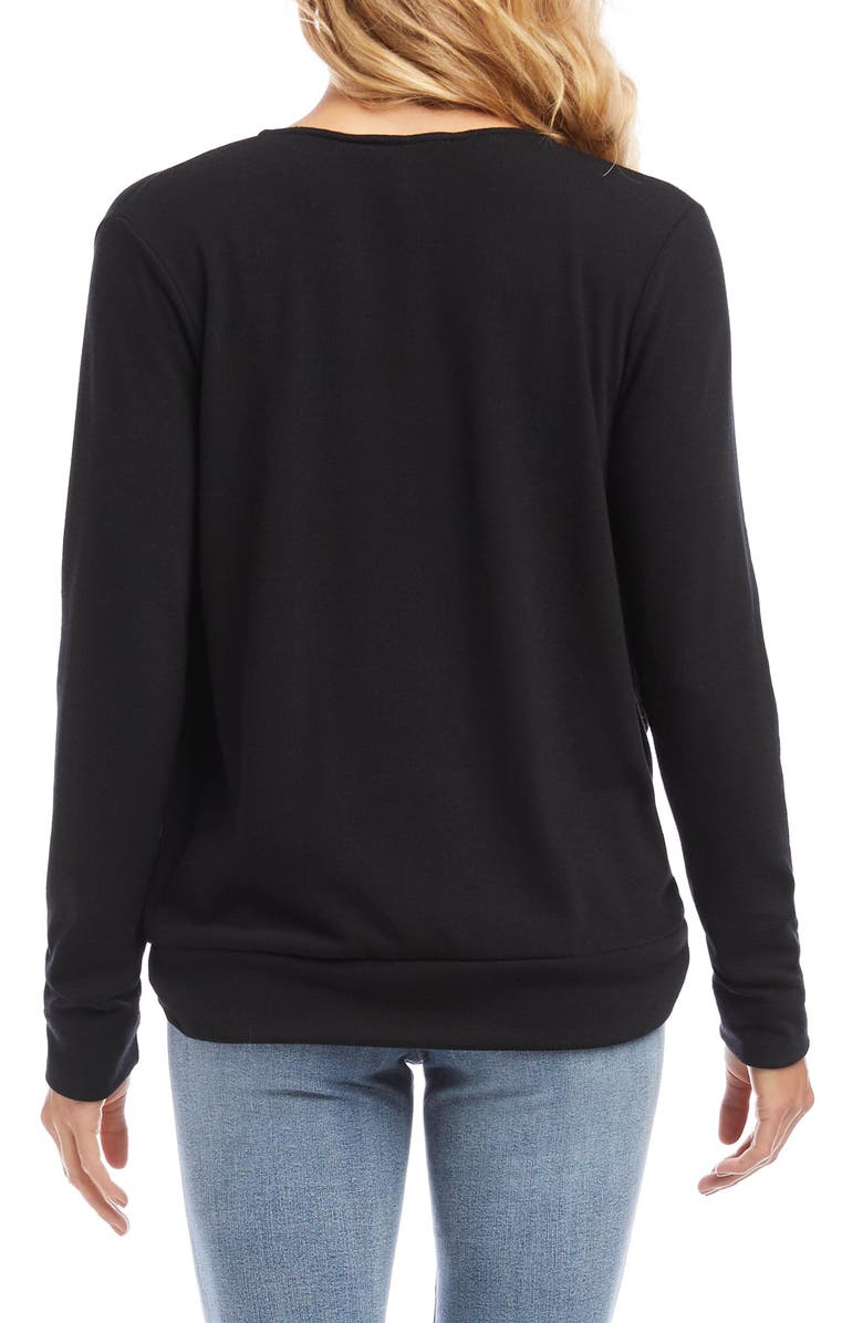 Karen Kane Layered Crossover Top, Alternate, color, 