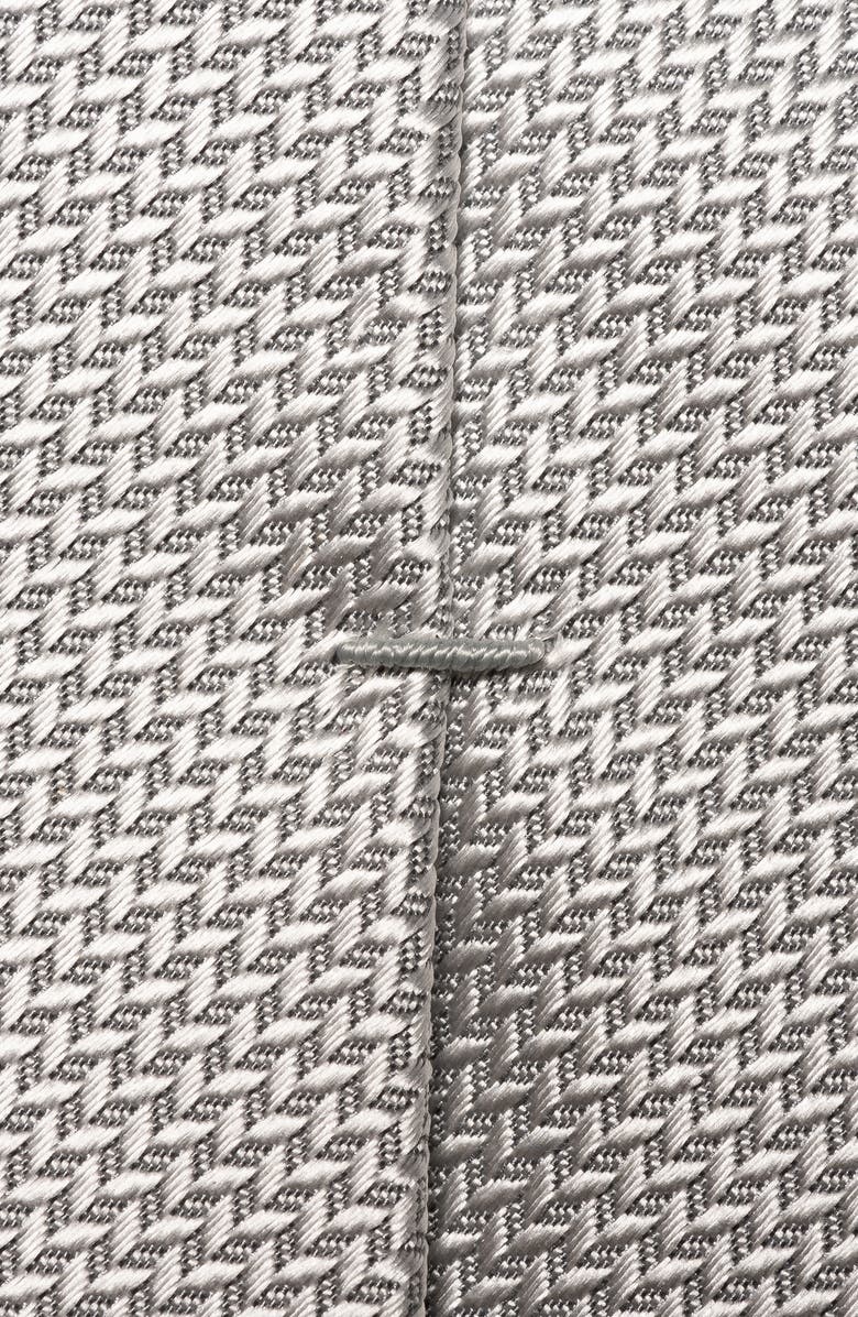 Eton Solid Herringbone Silk Tie, Alternate, color, 
