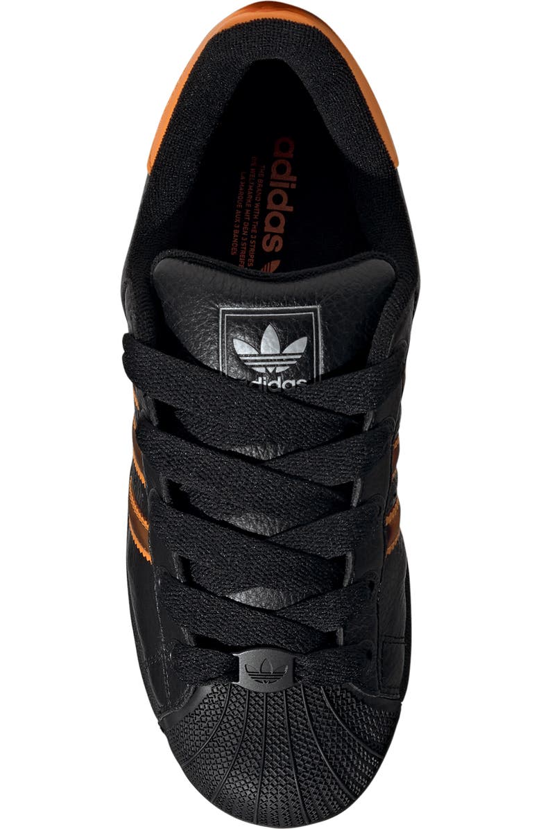 adidas Superstar II Sneaker, Alternate, color, Black/ Crew Orange/ Orange