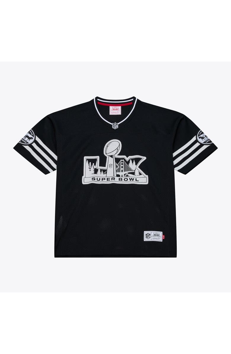 Mitchell & Ness Unisex Mitchell & Ness x Levi's Black Super Bowl LX Legacy Jersey, Main, color, Black