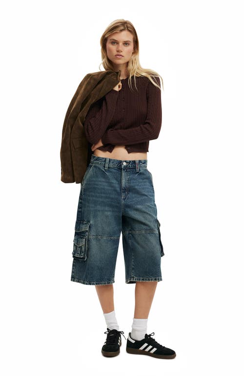 Cotton On Cotton Crew Neck Cardigan In Brown