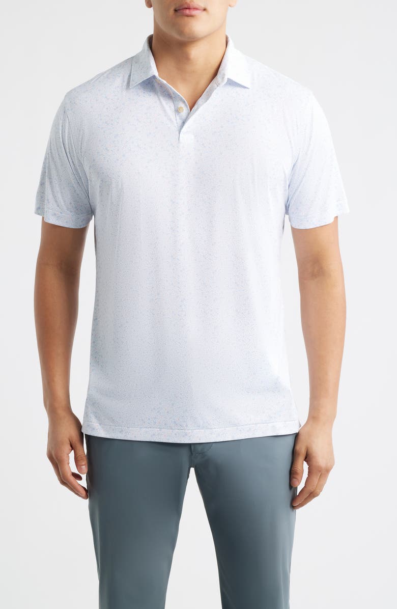 Peter Millar Featherweight Land of the Free Performance Polo, Main, color, White