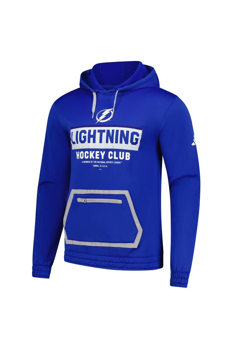 Men's adidas Blue Tampa Bay Lightning Team Pullover Hoodie, Alternate, color, Blue