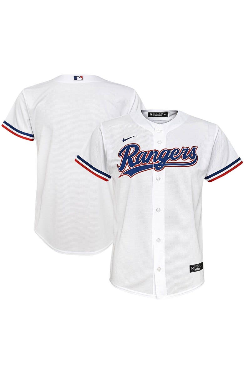 Nike Youth Nike White Texas Rangers Home Replica Team Jersey, Main, color, 