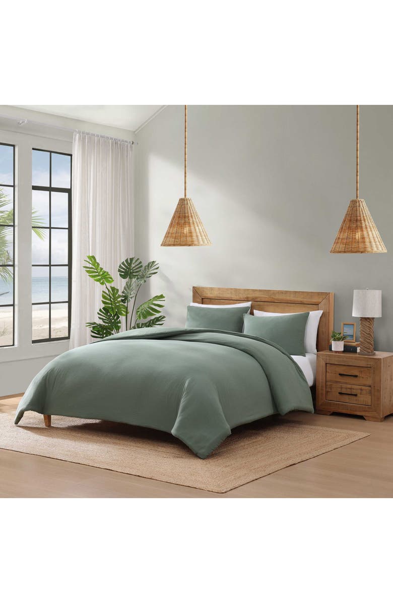 Tommy Bahama Paradisio Yarn Dyed Cotton Gauze Comforter & Sham Set, Alternate, color, 